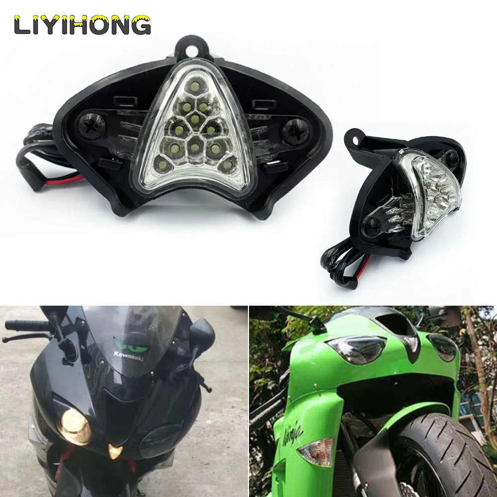 

For KAWASAKI ZX-6R ZX6R 2007 2008 Headlight Headlamp Fog Lamp Front Head Light LED Front center light