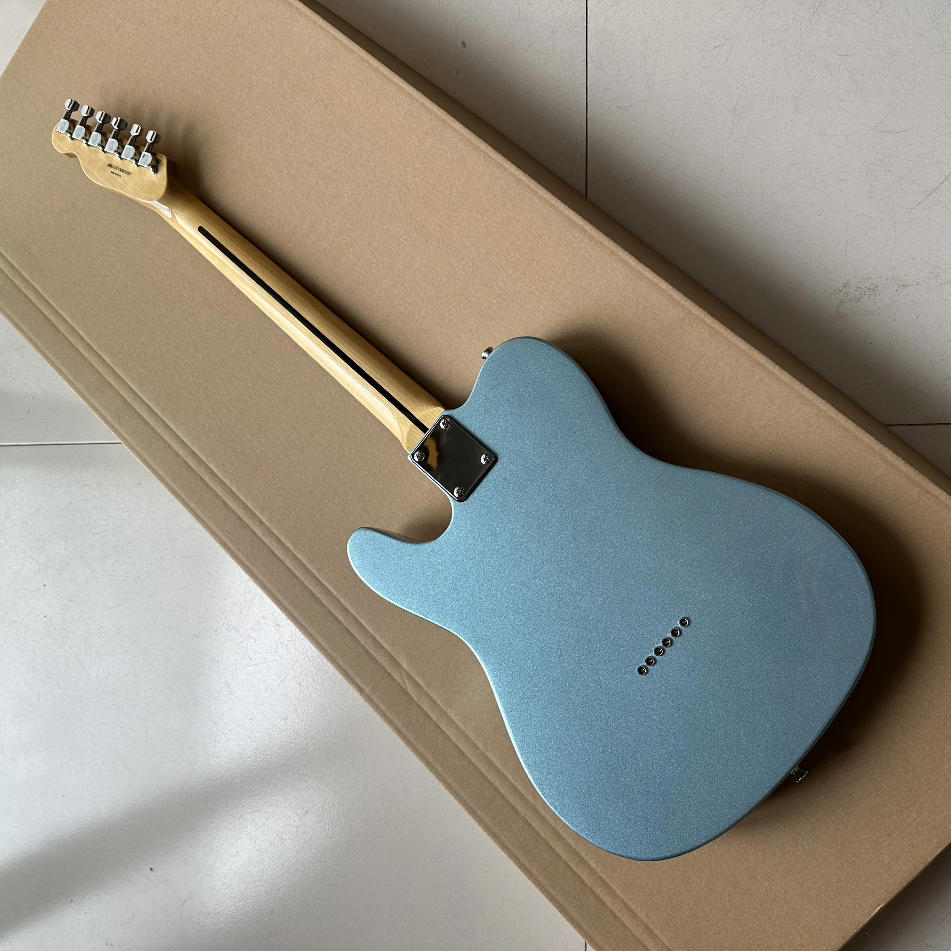 TL Style Electric Guitar Rosewood Fretboard Mahogany Body Metallic Blue Color