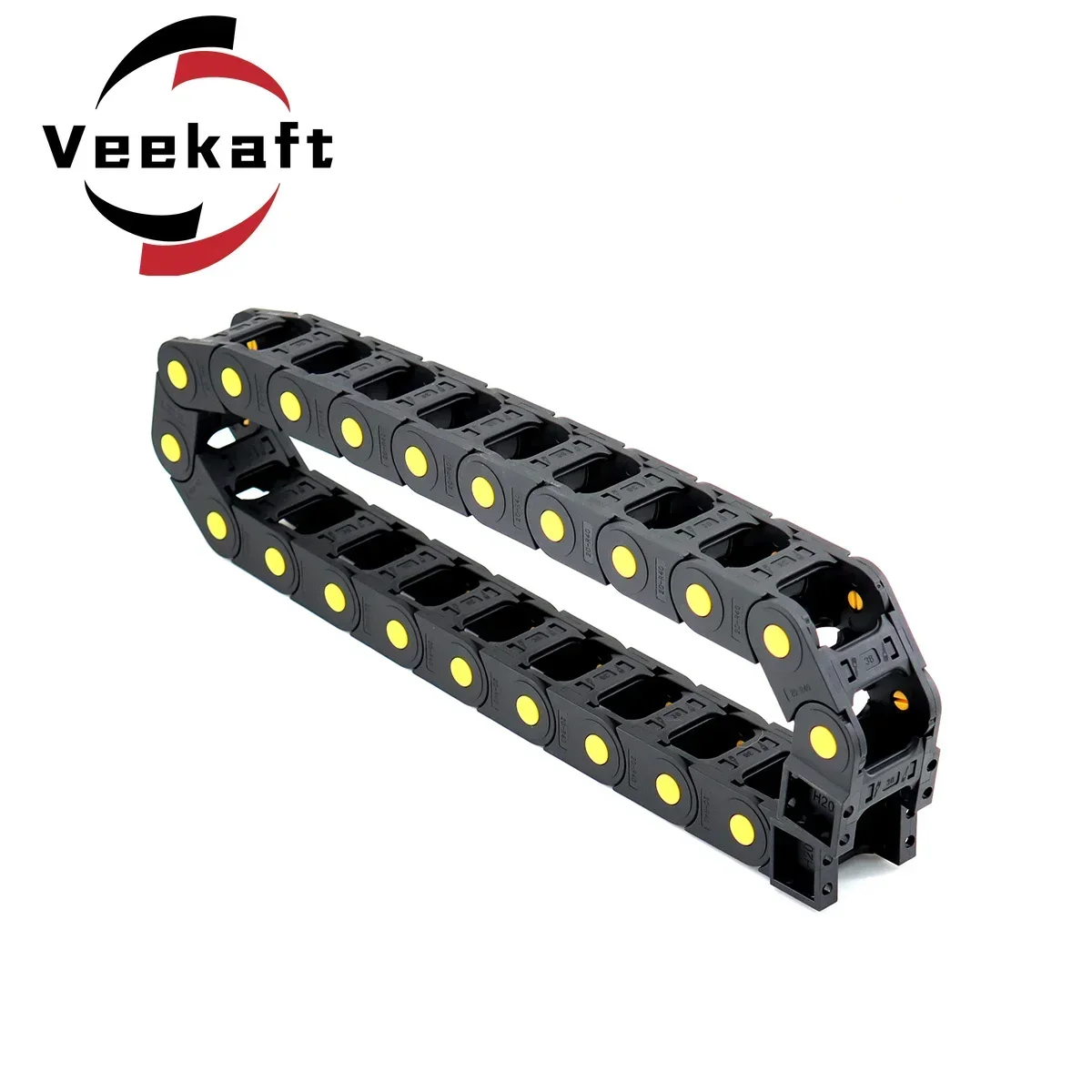 Plastic Transmission Cable Chains Bridge Opened Drag Chain With End Connectors CNC Machine Tools Wire Carrier 20 25,plastic cable chain,cable carrier