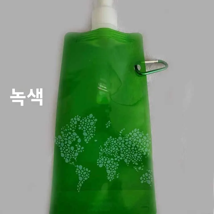 마라톤 러닝 스포츠 실리콘 물병 휴대용 접이식 물주머니 물컵 캠핑 야외 여행용 음료 용기