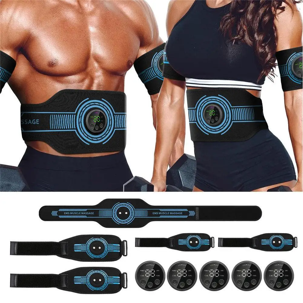 

EMS Muscle Stimulator Abdominal Toning Belt Abs Muscle Toner Home Gym Fitness Training Body Slim Belly Waist Arm Leg Lose Weight