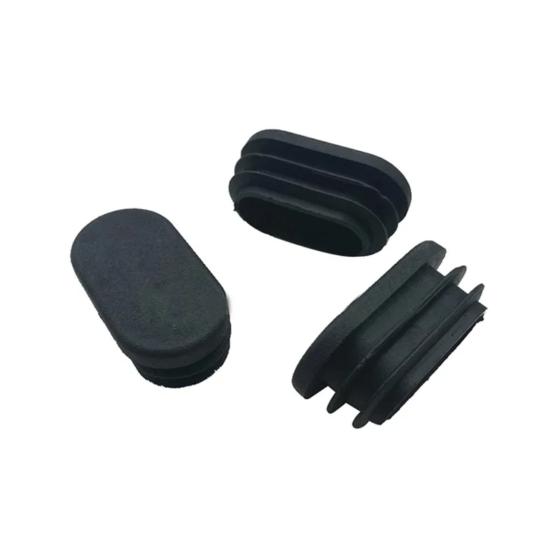 Pipe Plugs Oval Plastic Blanking End Cap Tube Pipe Inserts Plug Bung Non-slip table chair leg cover Socks furniture Leveling Feet 10pcs chair leg caps pipe plugs pipe inserts