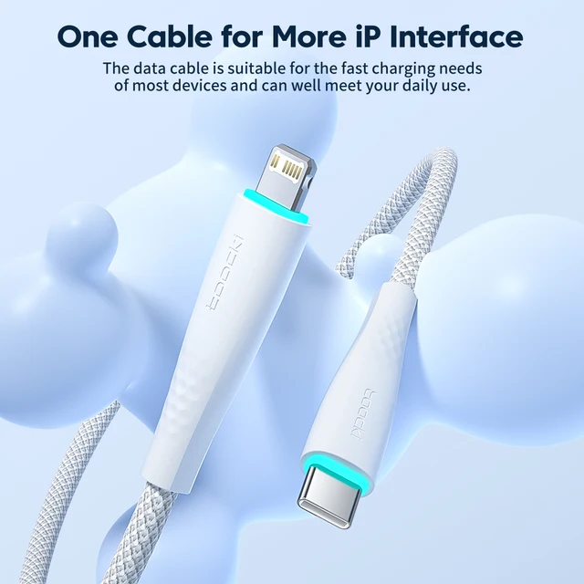 Toocki Type C Cable For iphone Lightning USB C Cable PD 20W Fast Charge C To Lightning Cabo For Apple iphone 11 12 13 14 Pro Max - Image 2