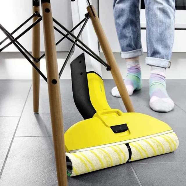 Karcher FC5 Hard Floor Cleaner - Yellow - Sweeper and Mop in One Electric