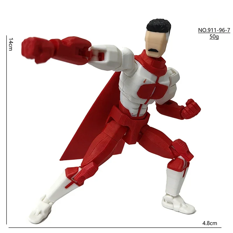 3D Printed Superheroes Anime Multi-Jointed Action Figures Ornaments Gifts