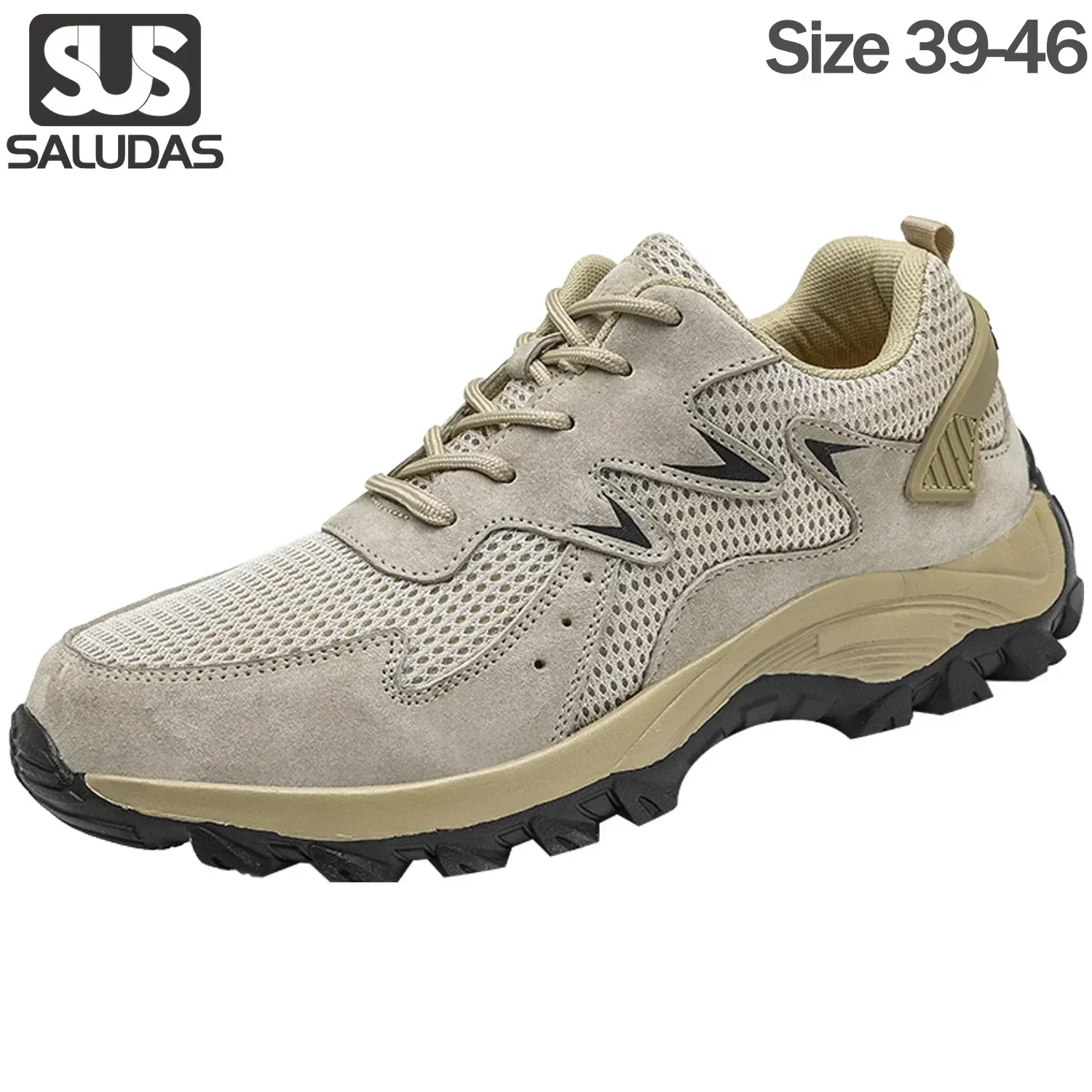 

SALUDAS Men's Trail Running Shoes Adventure Camping Trekking Shoes Outdoor Hiking Lightweight Stretch Non Slip for Walking Shoes