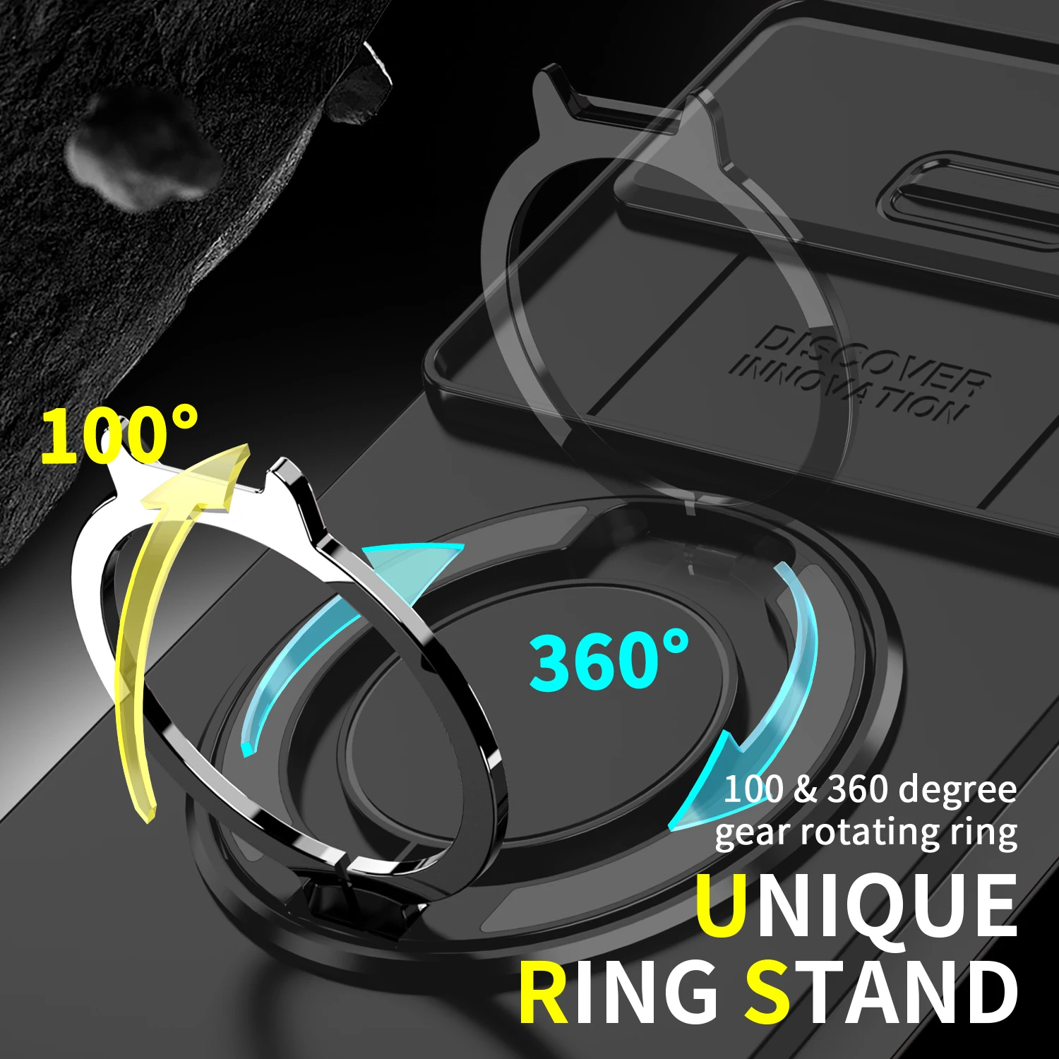 Magnetic Bracket Sliding Window Anti-Fall Phone Case