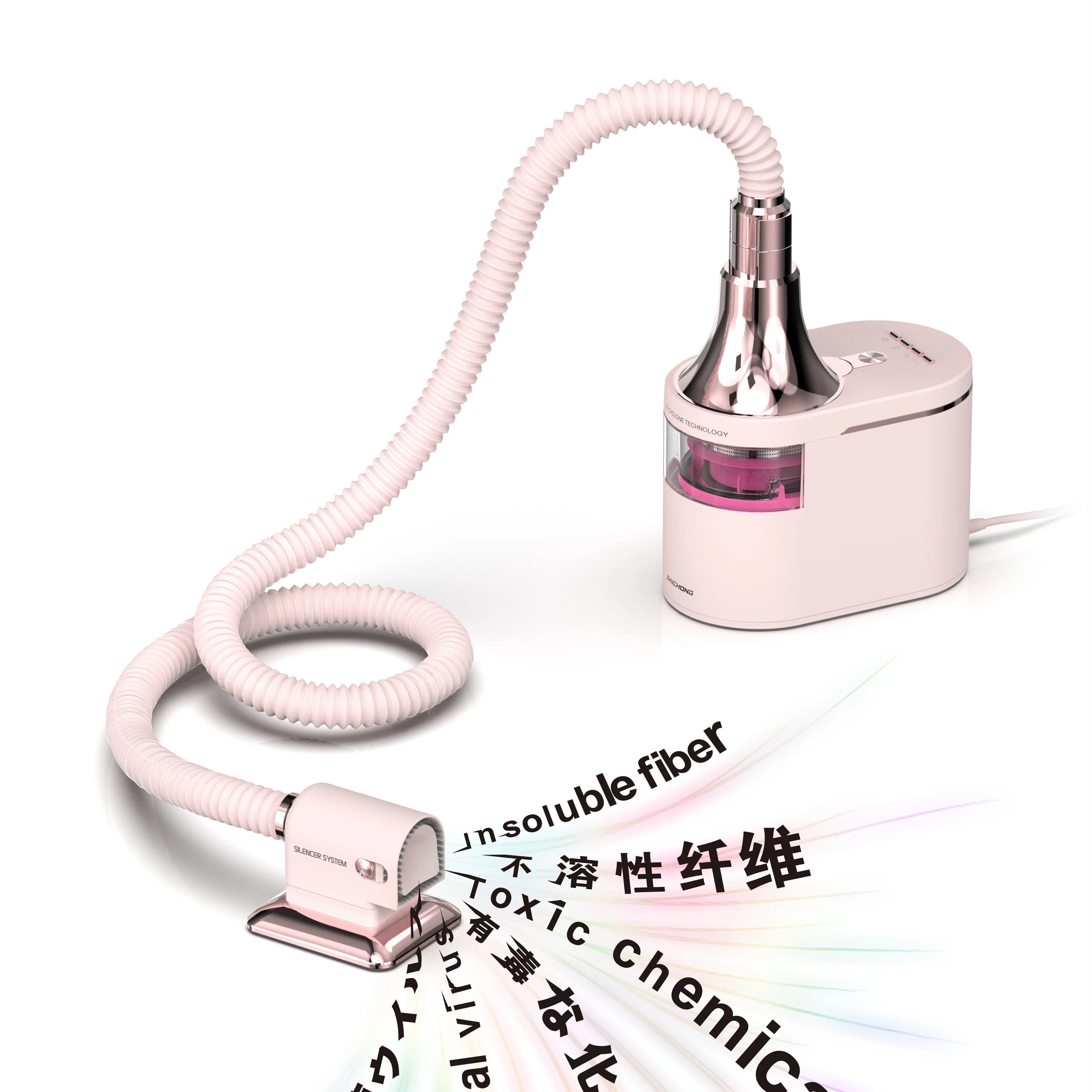 

240W No Noise Strong Power Nail Vacuum Cleaner Nail Dust Collector Vacuum