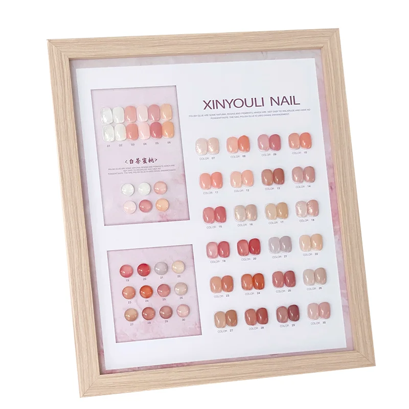 

30 Color White Tea Honey Peach Nail Oil Gel Nail Shop Using New Ice Transparent Naked Powder to Underlay Jade Fat Skin Tone