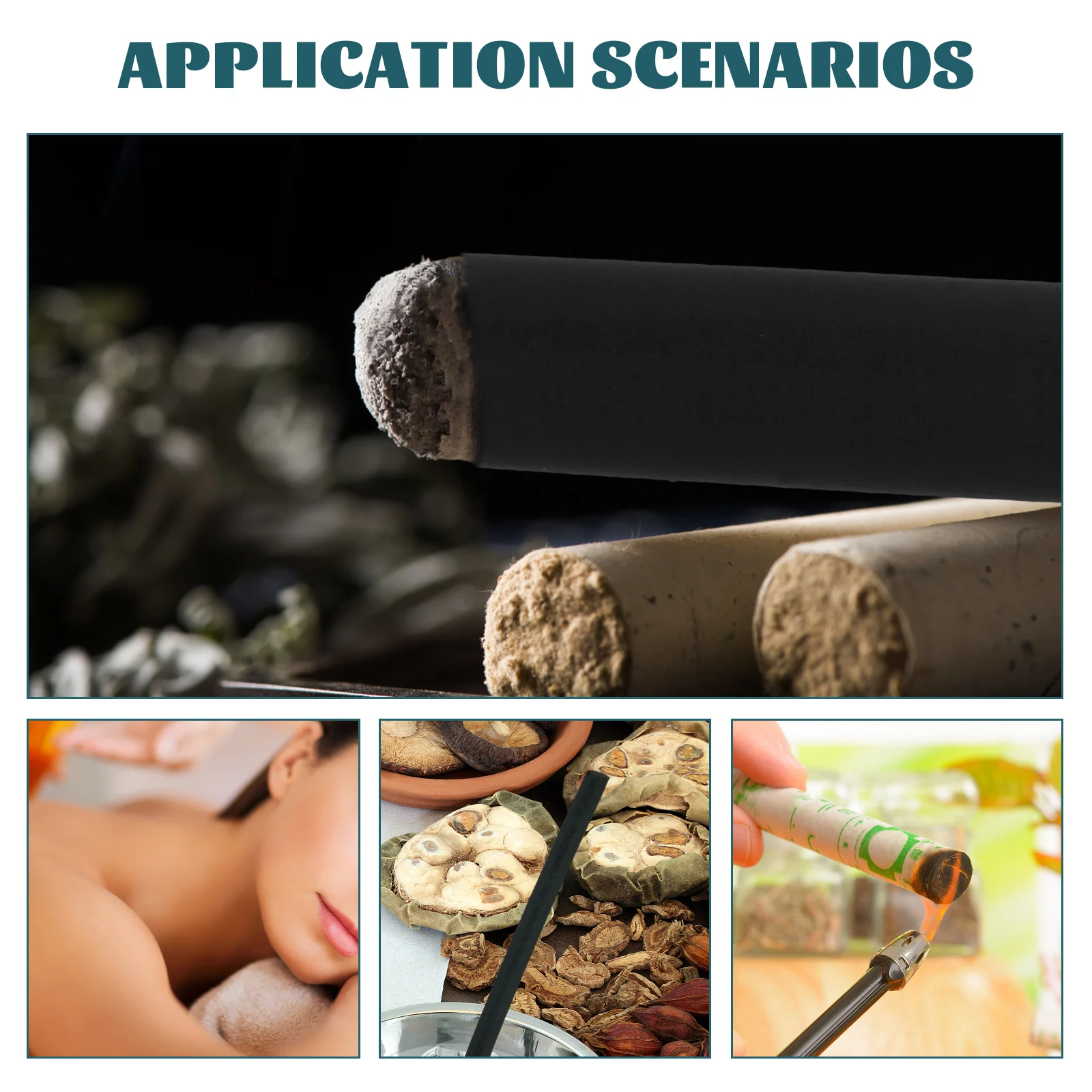 10Pcs Moxa Rolls Handmade Sticks Smokeless Moxibustion Bars Chinese Moxa Massage Tools Relaxation Body Therapy Equipment