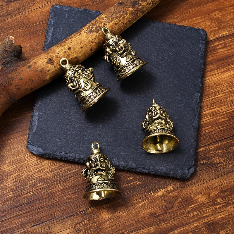 1X Imitation Brass Handicraft die-casting Wind Bell Chinese Classics Metal Antique Bell Feng Shui Wind Chime Fortune Jingle Bell 3