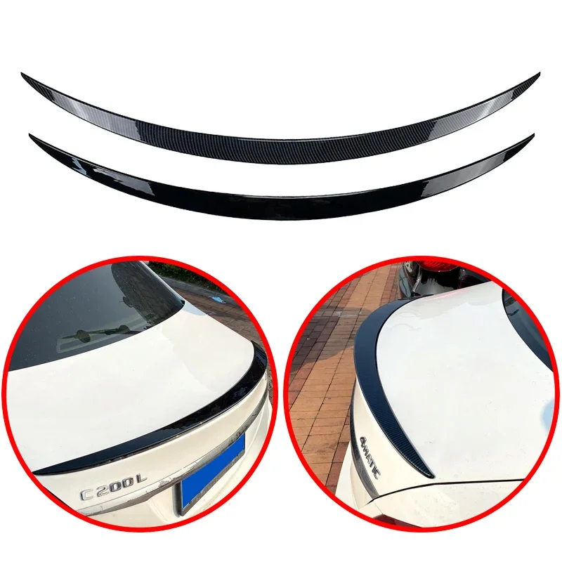 

For Mercedes-Benz C-Class W205 C205 C180 C200 C260 Sedan C63 C43 4 Door 2015 To 2019 Car Rear Wing Spoiler Glossy Black