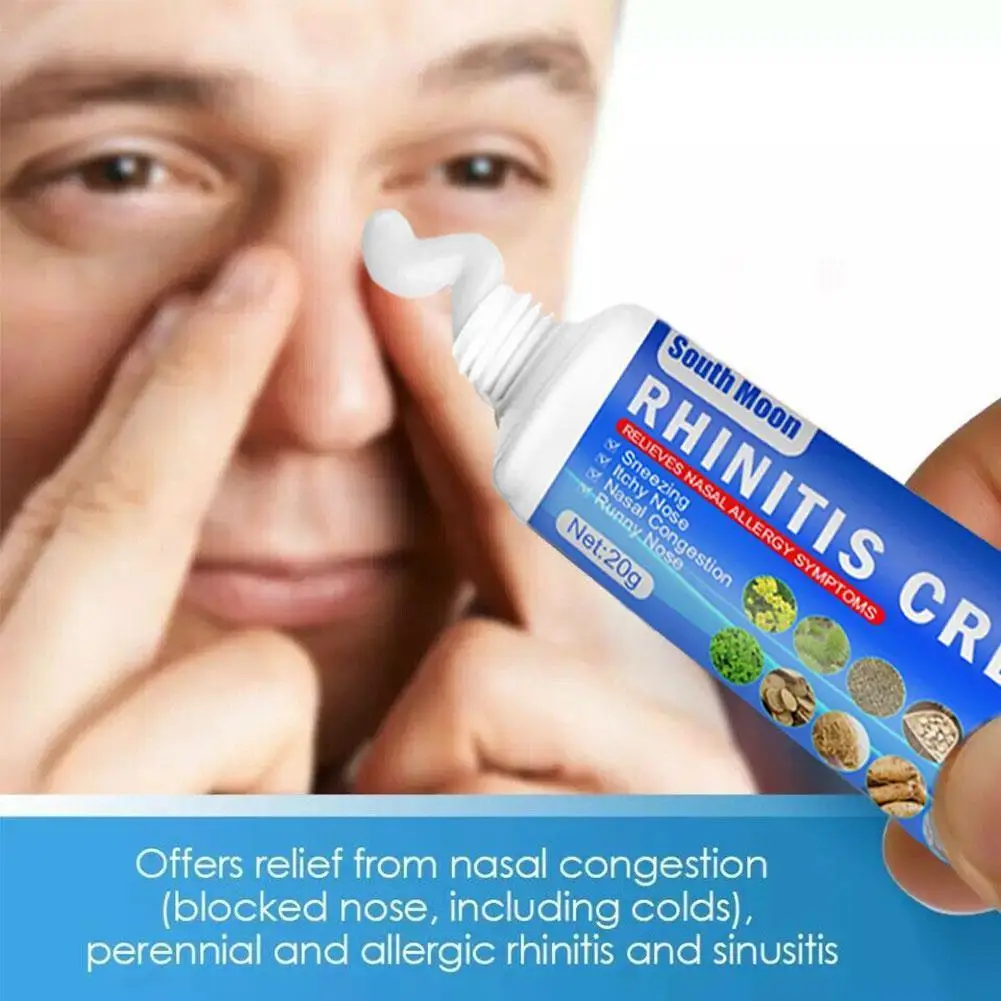 Nasal Congestion Ventilating Ointment Nasal Ointment Rhinitis Sinusitis Cream Help Breathe Antibacterial Runny Herbal Plast 20g