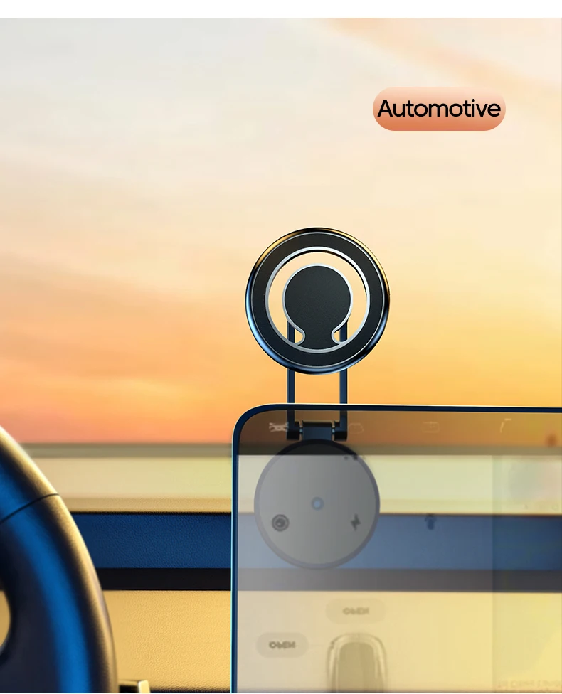 720° Rotate Magnetic Car Cell Phone Holder Magnet Mouth For iPhone 14 13 12 Pro MagSafe Car Holder Stand Smartphone GPS Bracket