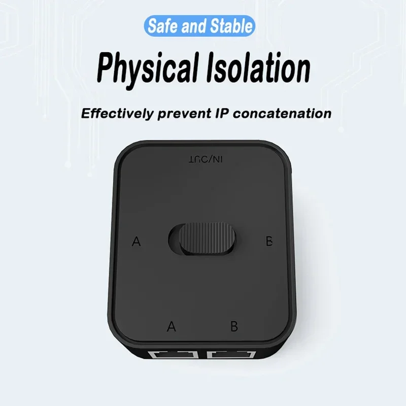 2포트 1000Mbps 기가비트 네트워크 스위치 RJ45 스위치 네트워크 분배기 케이블 익스텐더 셀렉터 무전원 2웨이 어댑터 커넥터