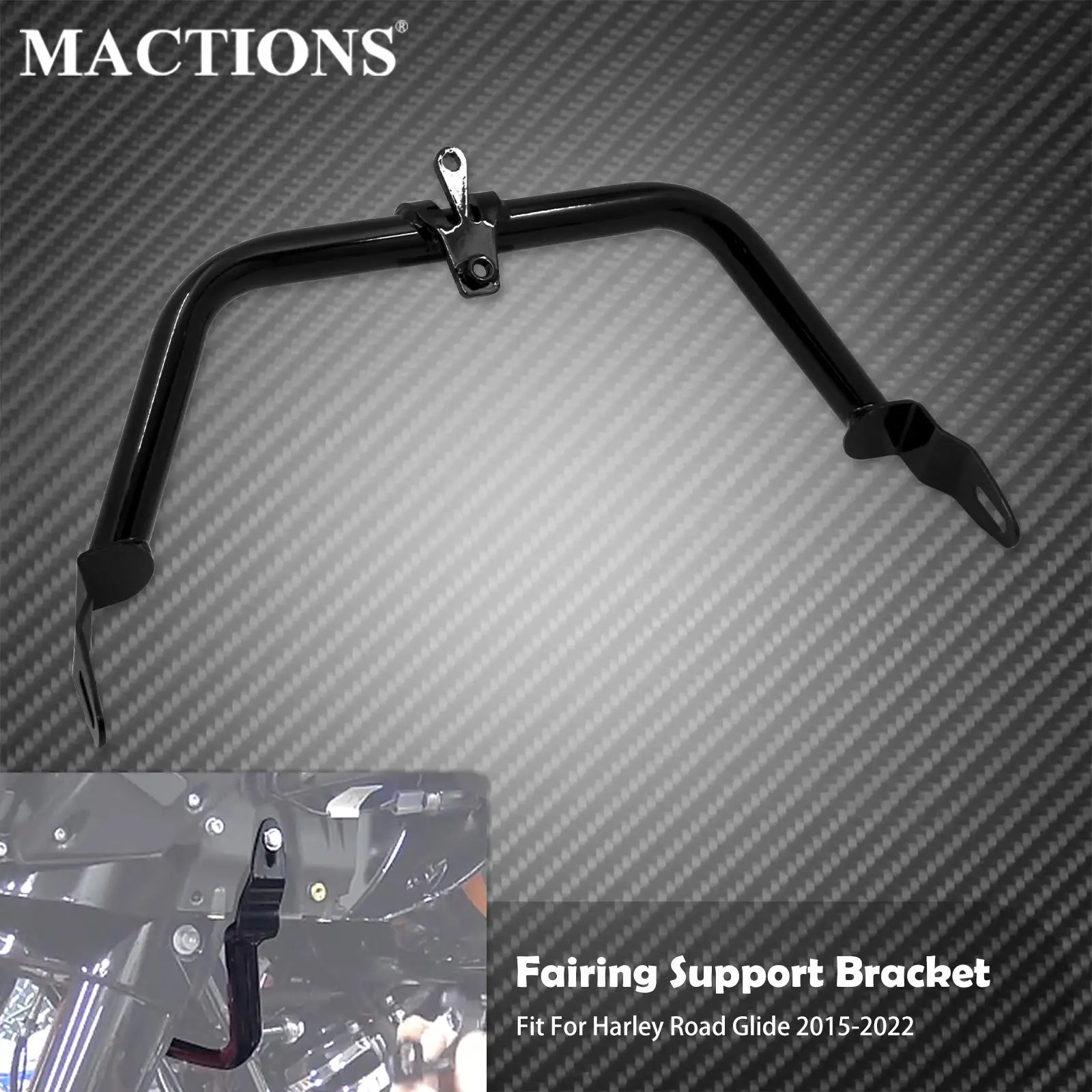 

Motorcycle Fairing Support Bracket Black For Harley Touring Road Glide Special Limited Ultra FLTR FLTRK FLTRXS FLTRU 2015-2022