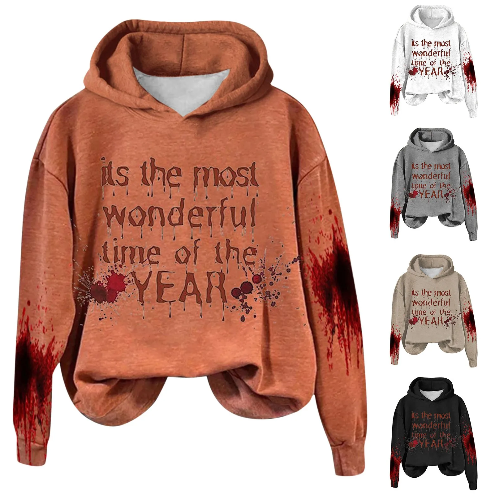 

It'S The Most Woderful Time Of The Year Halloween Women'S Printed Casual Long Sleeved Sexy Tops Summer Tops for Women