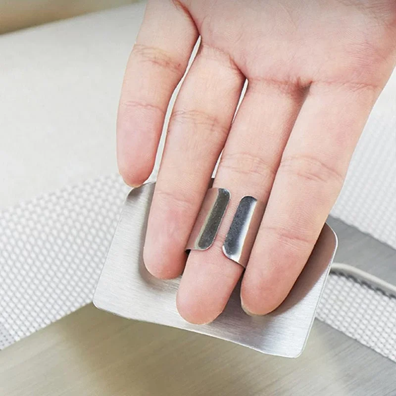 Kitchen Tool Accessories Stainless Steel Finger Guard Safety Vegetable Cutter Hand Guard Tool Kitchen Cut Finger Protector finger protector finger guard