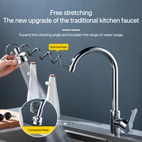 3 Modes Faucet Extender Pull-out Stretching Water-saving Faucet Splash-Proof Universal Bathroom and Kitchen Faucet Accessories 2