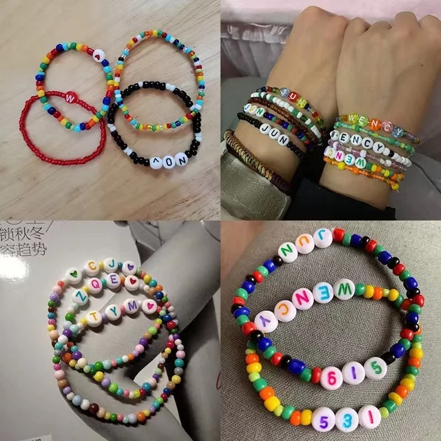 3000pcs Seed Beads for Friendship Bracelet Kit, 4mm Glass Bracelet Beads Kit and 150pcs Letter Beads for Jewelry Making 5