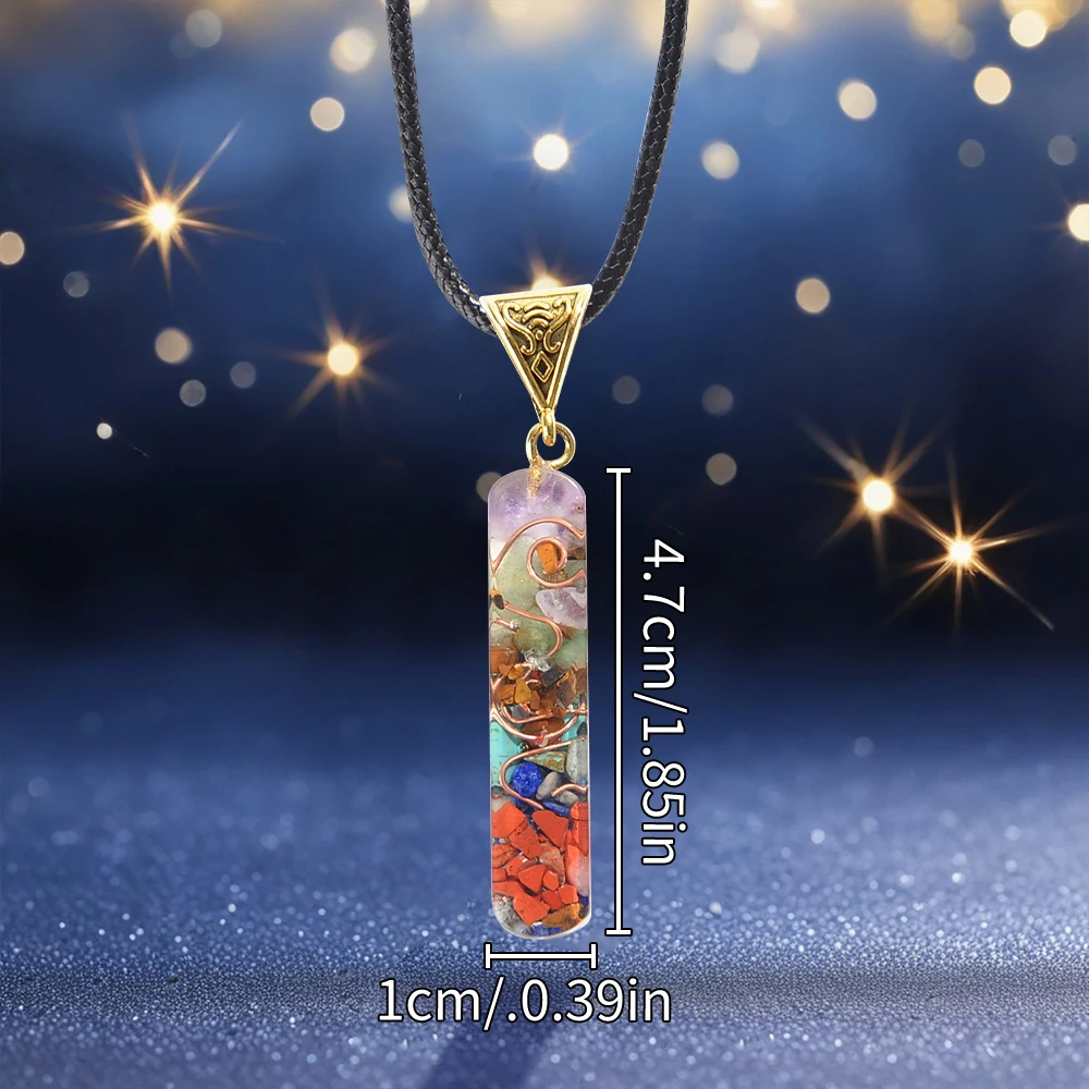 8pcs Natural Chakra Necklace with Original Healing Stones