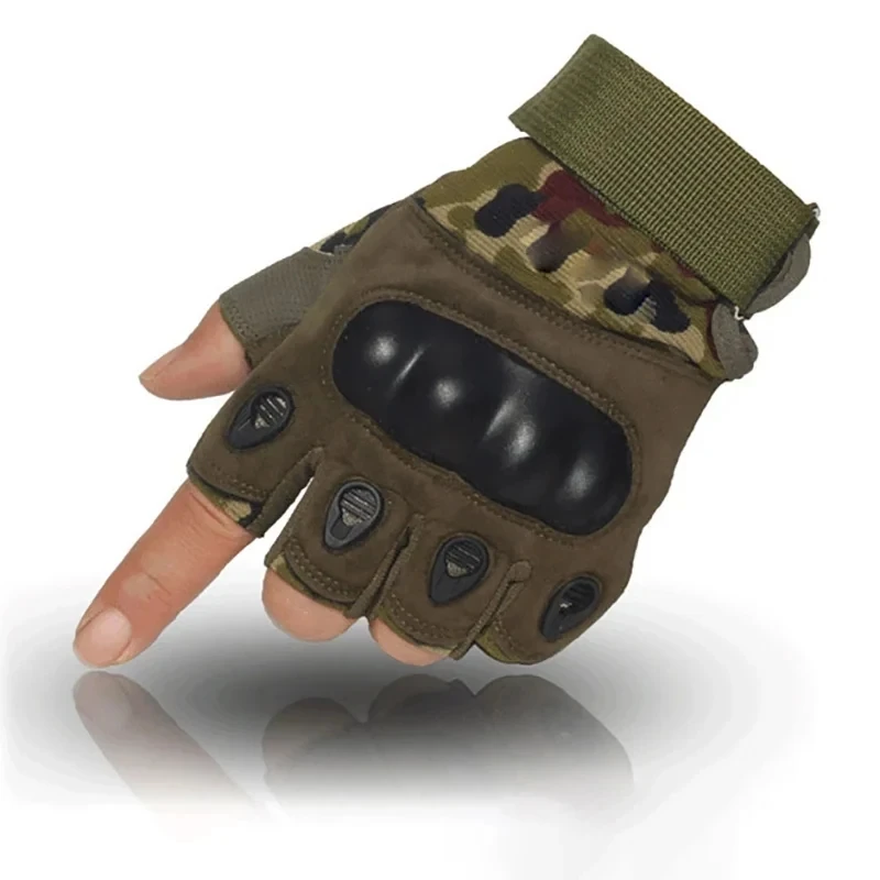 반 손가락 남자 장갑 야외 군사 전술 장갑 스포츠 슈팅 사냥 Airsoft 오토바이 사이클링 장갑