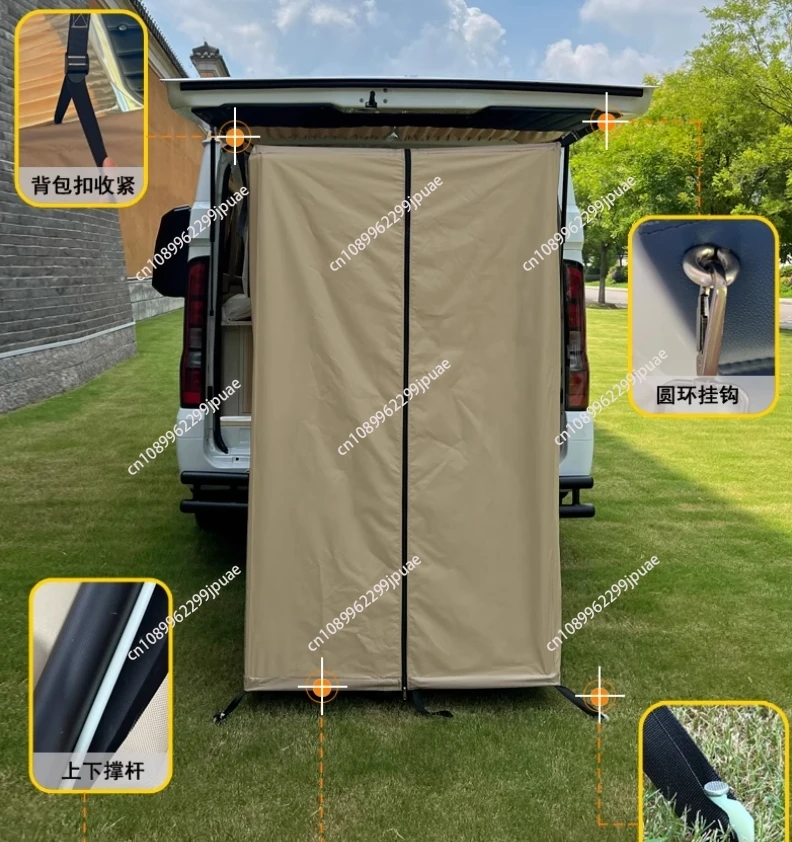 Tente De Douche Latérale Portable Pour Camping Et Voiture - Tissu Oxford, 180x100x100 Cm - Abri Intimité Et Toilette