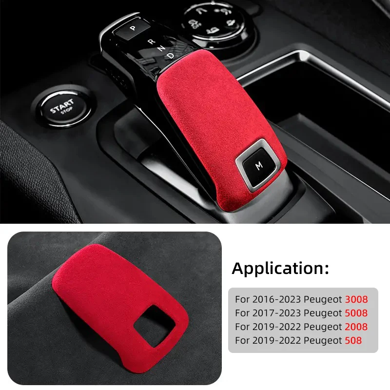 Für Peugeot 3008 5008 GT 2016 2017 2018 2019 2020 2021 2022 2023 Zentrale Steuerknopf Schalthebel Abdeckung ABS 508 2008 Zubehör – Detail 8