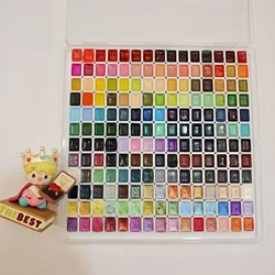 Professional Artists' Granulating Watercolor Set - 180/150 Vibrant Transparent Colors, 1ml Each (180 Solid colors)