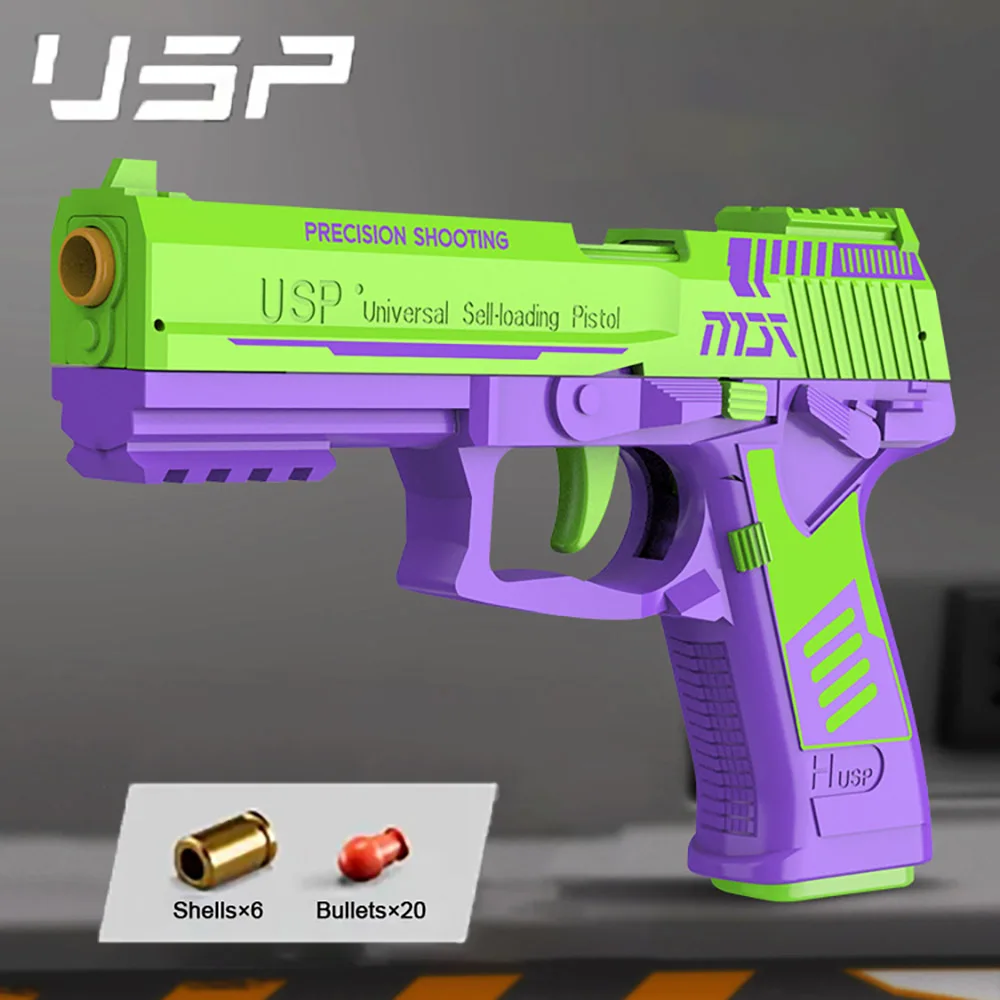 Fidget Toy USP jouet pistolet pour enfants garçon Cool jouets réaliste balle molle jouet pistolet Look réel cadeau d'anniversaire