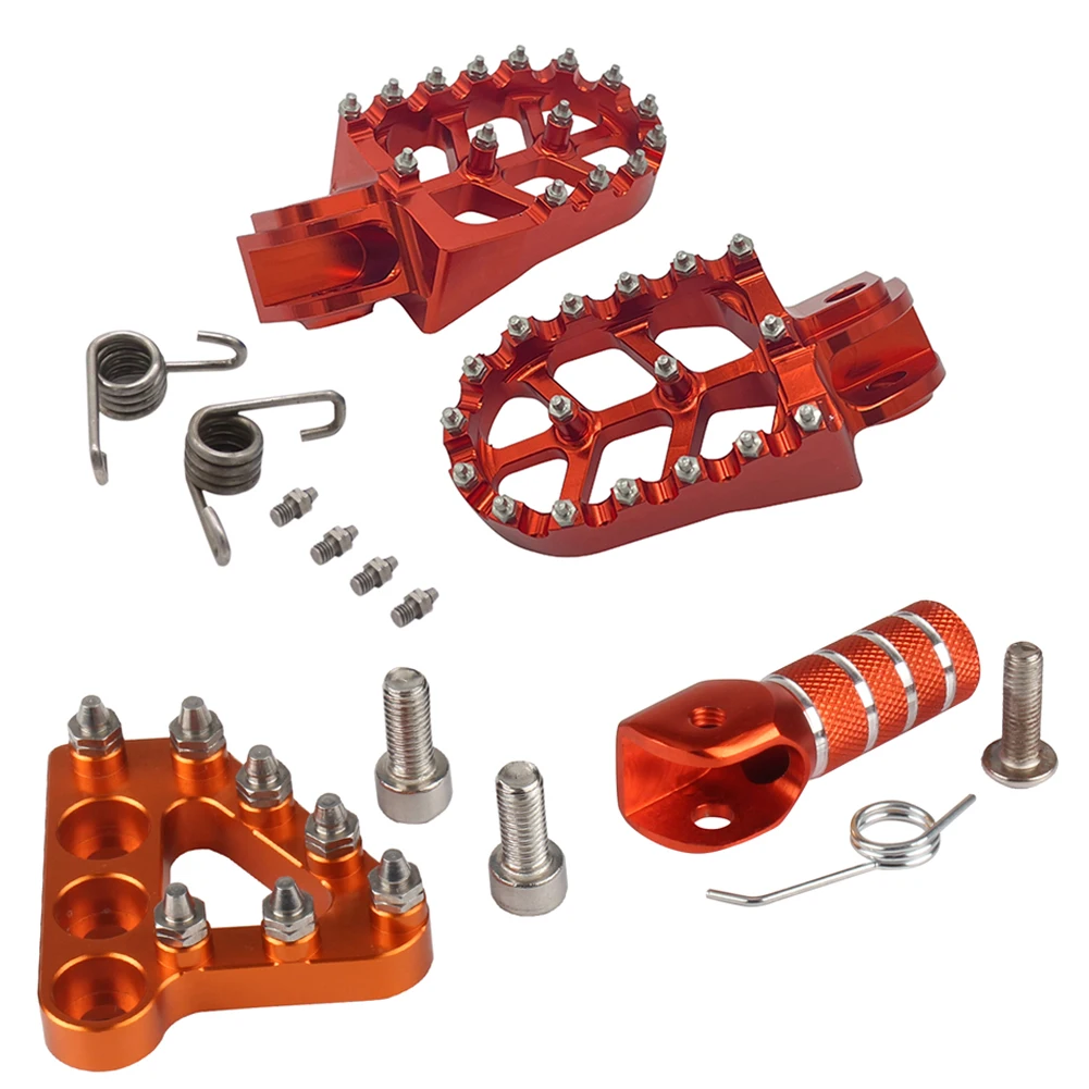 Motorcycle Accessories Motorcycle Footrests Motorcycle Foot Pedals For KTM SX SXF EXC EXCF XC XCF XCW XCFW 65 85 125 150 200 250 300 350-1290 Motorcycle Foot Pegs FootRest Footpegs Rests Pedals