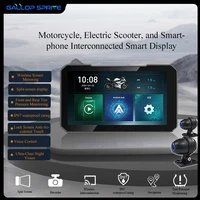 Gallop Sprite 5 inch Wireless Motorcycle GPS Navigation CarPlay Android Auto IPX7 Portable Digital Dashboard Multimedia Player