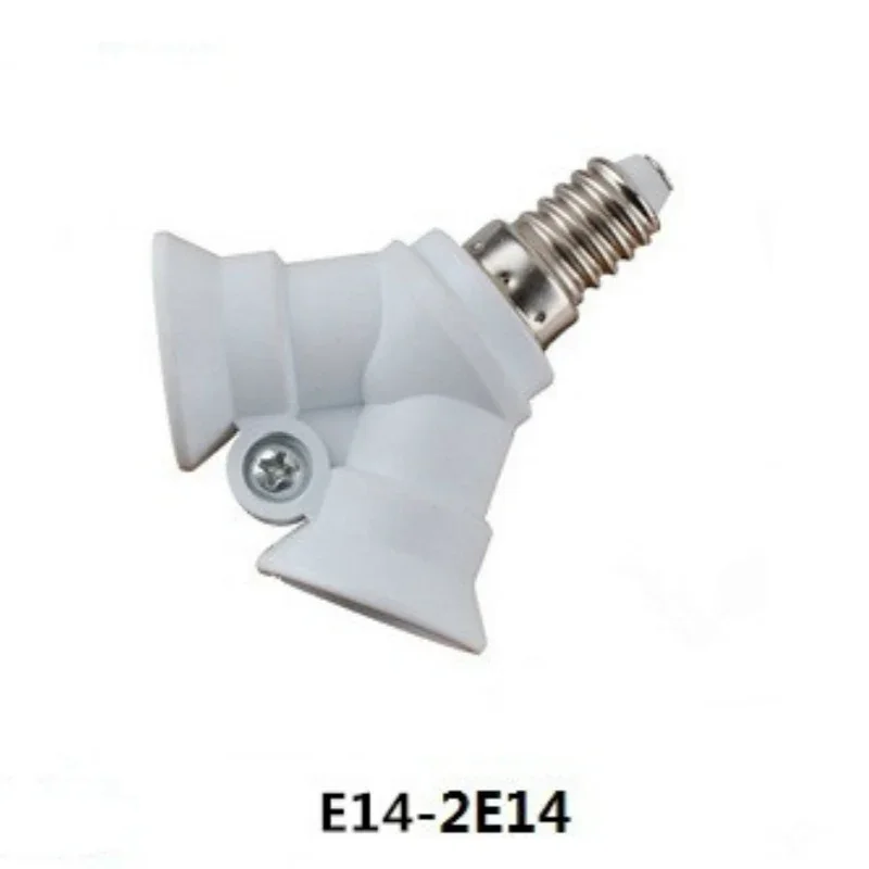 2in1 Adjustable E14 Base Light Lamp Bulb Adapter Holder Socket Splitter Lamp Socket Converter Lighting Parts Accessories lamp holder lamp bulb holder socket converter lamp base lamp socket adapter