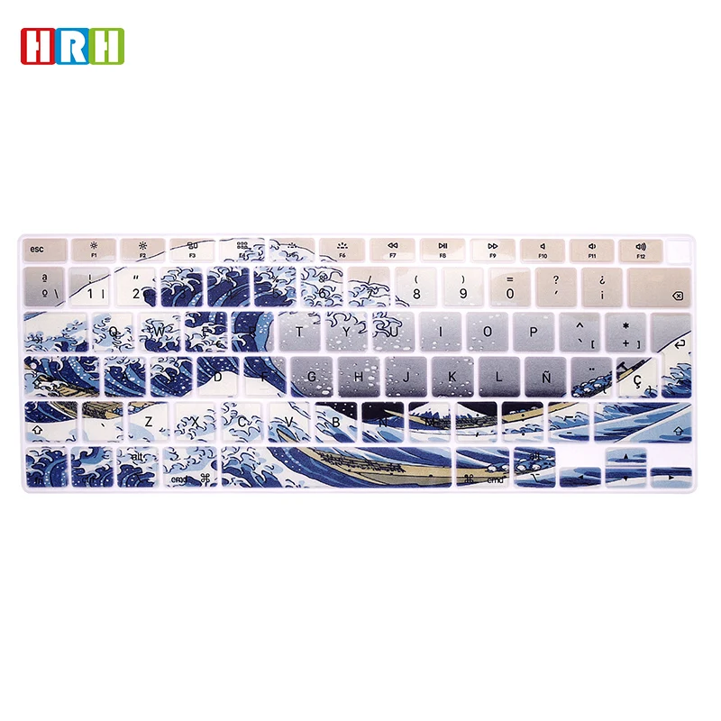 HRH Spanish language Painted Keyboard Cover Skin EU Layout For MacBook 2020 New 13.3 Air A2179 M1 A2337