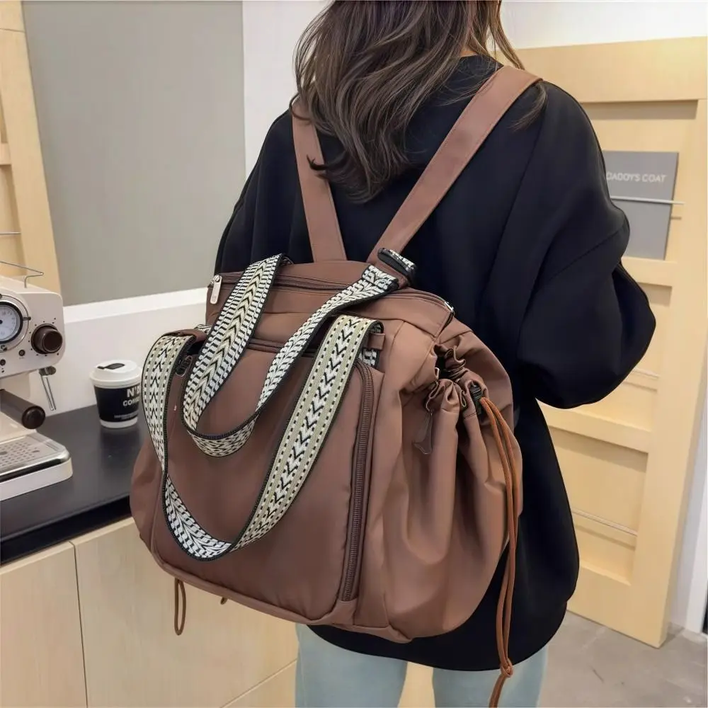 Borsa portaoggetti da viaggio multifunzionale Design a culla Borsa per mamma di grande capacità Borsa tote leggera impermeabile Gita per mamma e bambino - immagine 5
