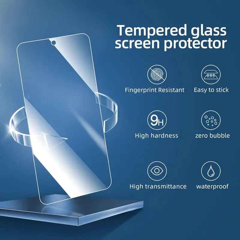 3PCS HD Tempered Glass For Samsung A17 A27 A37 A57 A16 A26 A36 A56 A55 A53 A54 A35 A25 A15 Screen Protector Samsung Galaxy S26 S25 S24 Ultra Cristal Templado S24 FE S23 S22 S21 Plus - Image 3