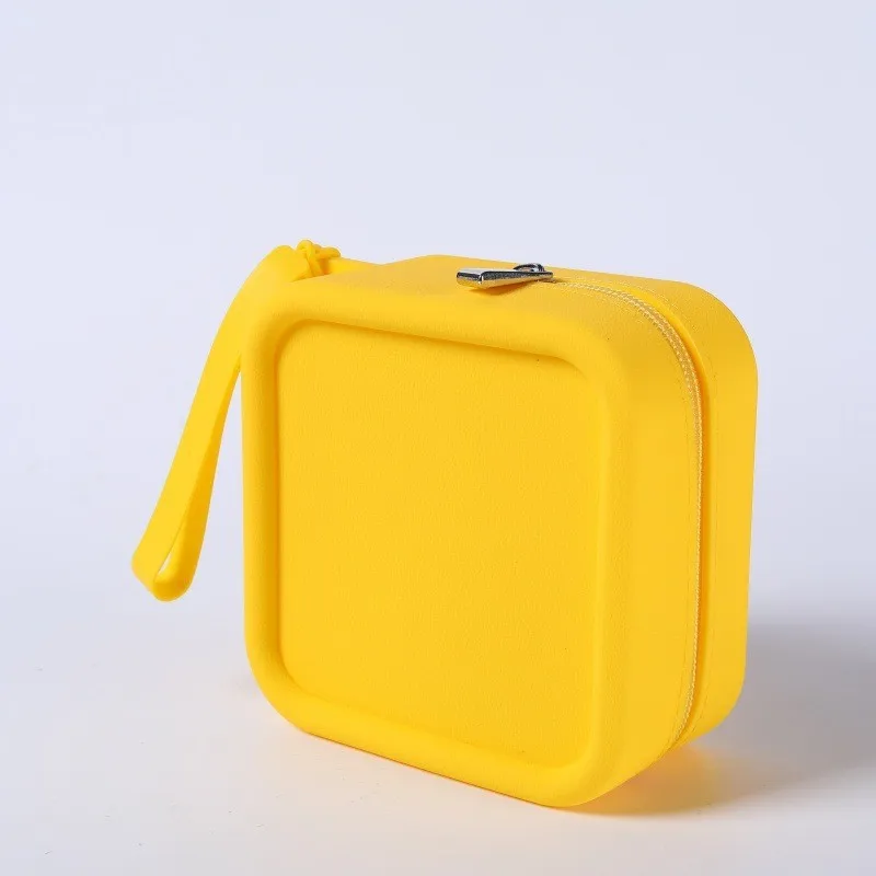 Free Name Printing Silicone Storage Pouch Organiser Box Silicone Material for Easy Portability Personalised Gift with DIY Design