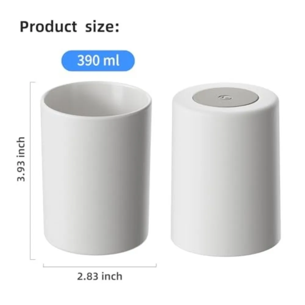 Durable Plastic Bathroom Tumbler Easy Clean Reusable Toothbrush Cup_voghion.com