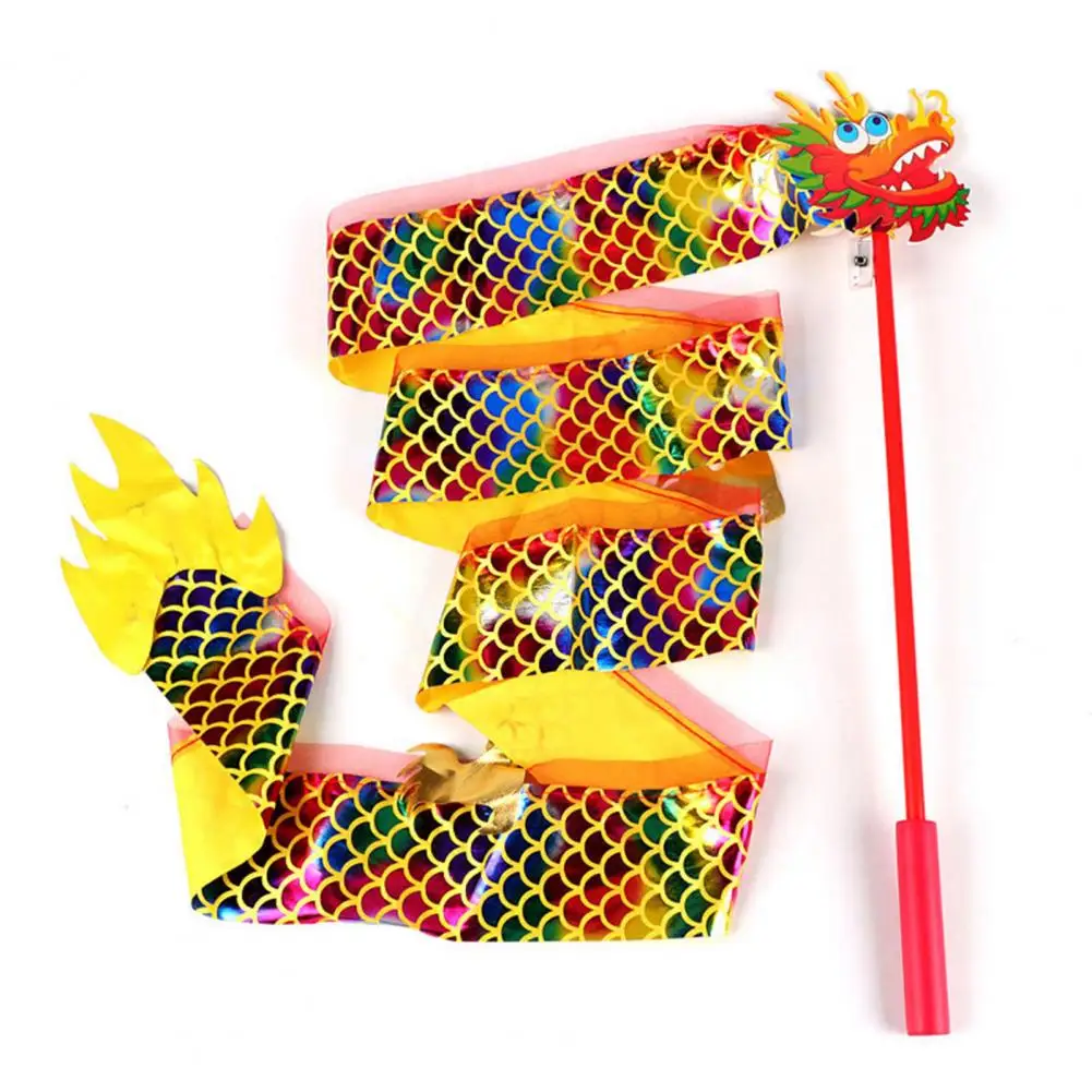 Gymnastics Dance Ribbon with Twirling Stick Led Lights Luminous Dragon Lantern Flashing Light gymnastics ribbon gymnastics streamer rod gymnastics dance accessories