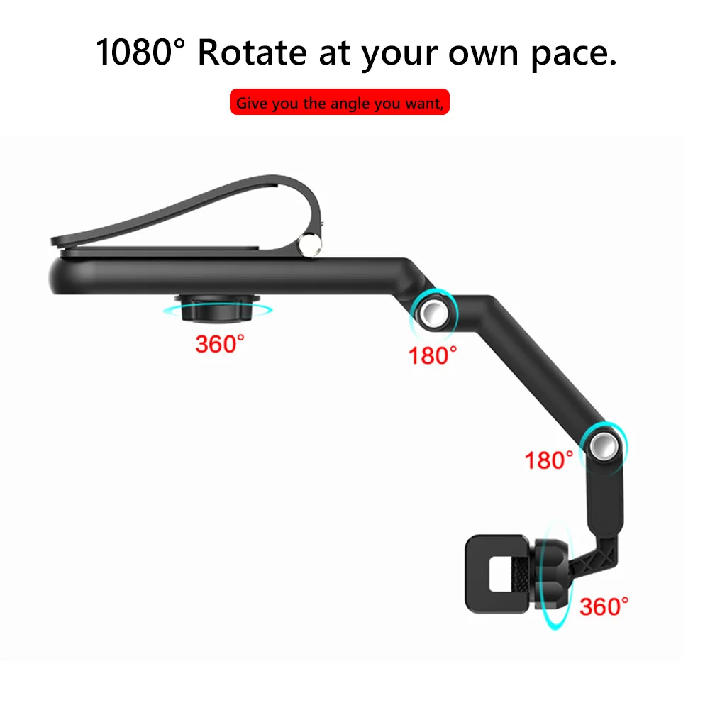 phone holder for desk 1080 Rotation Car Clip Sun Visor Cell Phone Holder Universal Phone Mount for iPhone XS GPS Rearview Mirror Stand Car Mobile Clip iphone holder for car