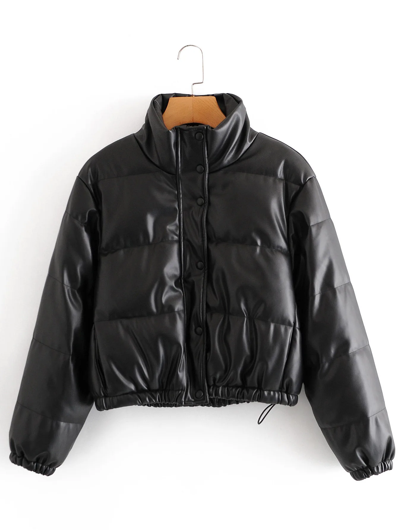 

DEARIRIS Women's Winter Cotton Coat Top Leather Jacket for Women