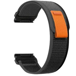 QuickFit Nylon Trail Loop Strap - Versatile Adventure Band - QuickFit 20mm (Black ash)
