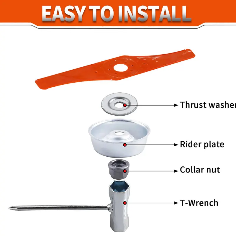 Brush Cutter Blade 2T/3T Nylon Blade Gardening Tooling Accessory