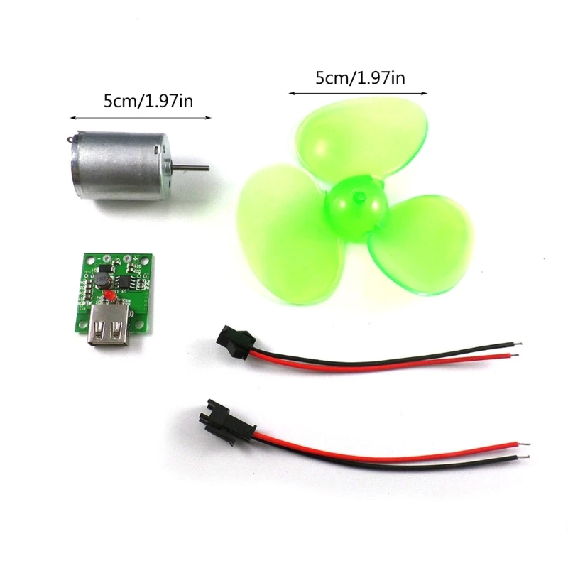 Portable Wind Power Generators Set Mini Wind Motor Micro-Wind Windmills Science Teaching Tool