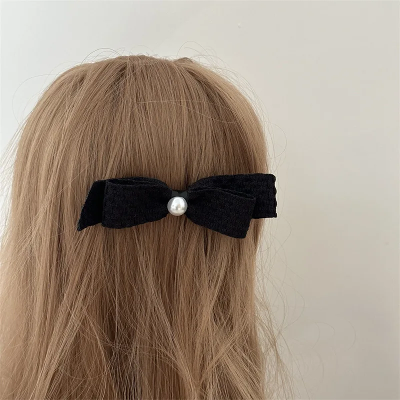Korean Style Temperament Wild Color Bow Barrettes High Sense