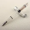 High Quality 3008 Transparent Fountain Pen Plastic EF Nib Piston Filler Ink Pens for Writing School Office Supplies Stationery 2