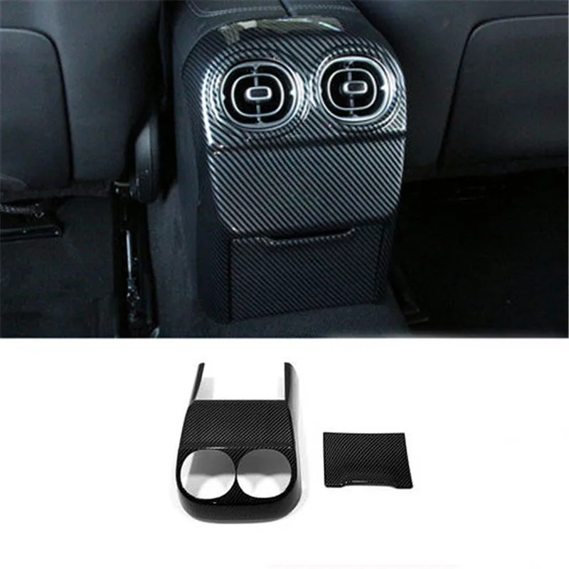 

2pcs/Lot ABS Carbon Fiber Grain Rear Air Conditioning Outlet Decoration Cover For 2022 Mercedes Benz C200 C260 C300 W206