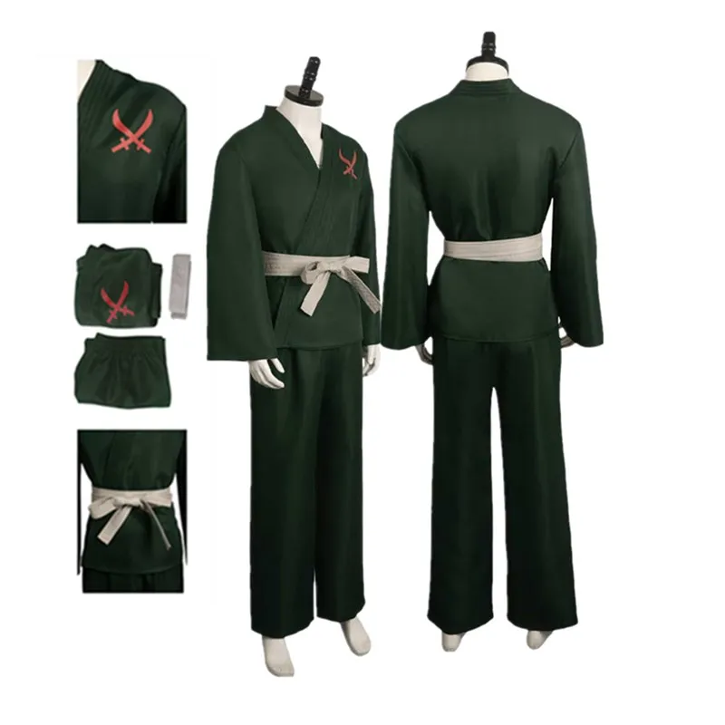 

Тв один костюм ророноа Зоро косплей костюм для взрослых мужчин Фэнтези топ брюки пояс наряды Хэллоуин Карнавал женский костюм