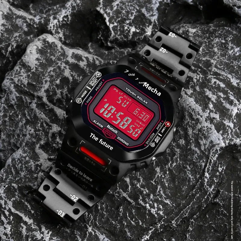 【SALE】G-SHOCK　DW5600 レッドアイフルメタルペイズリーカスタム SALE】G-SHOCK DW5600 レッドアイフルメタルペイズリーカスタム 極美品
