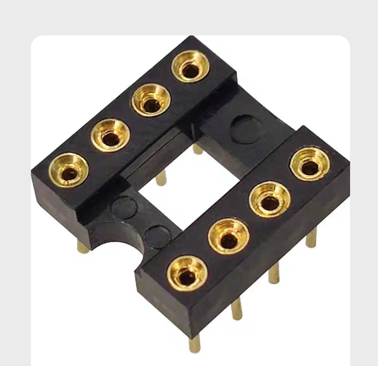 IC Chipset 10PCS 8-pin 8P gold-plated round hole IC socket op-amp socket slot seat nextron Seiko muses02 opa627 5532 LM49720 dip8